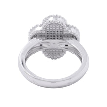 Load image into Gallery viewer, Van Cleef & Arpels Vintage Alhambra Guilloche Ring Size 50/#10VCARP9XI50/VCARP9XI00 18K White Gold