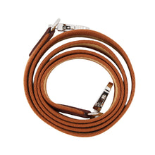 Load image into Gallery viewer, HERMES Bandouliere Sangle Casaque Gold/Paille Canvas Swift Leather Size 1" width / 43.3"
