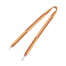 Load image into Gallery viewer, HERMES Bandouliere Sangle Casaque Gold/Paille Canvas Swift Leather Size 1" width / 43.3"