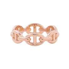 Load image into Gallery viewer, HERMES Chaine d'Ancre Anchene Ring Size 54/#14 18K Pink Gold