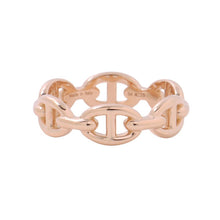 Load image into Gallery viewer, HERMES Chaine d'Ancre Anchene Ring Size 54/#14 18K Pink Gold