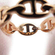 Load image into Gallery viewer, HERMES Chaine d'Ancre Anchene Ring Size 54/#14 18K Pink Gold