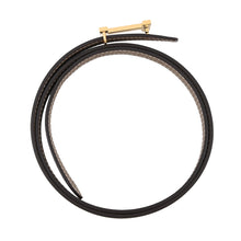 Load image into Gallery viewer, HERMES Focus Mini H Belt Reversible Size 75 Etoupe/Black Epsom Swift Leather