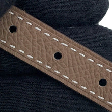 Load image into Gallery viewer, HERMES Focus Mini H Belt Reversible Size 75 Etoupe/Black Epsom Swift Leather