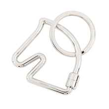 将图像加载到图库查看器中,HERMES Cheval Key Ring Silver Metal