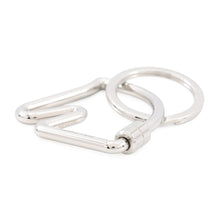 将图像加载到图库查看器中,HERMES Cheval Key Ring Silver Metal