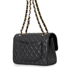 Load image into Gallery viewer, CHANEL Classic Matelasse Double Flap Chain Shoulder Bag BlackA01113-Y01864-C3906 Caviar Leather Size 23