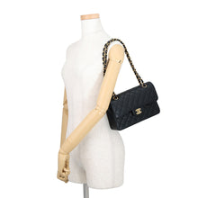 Load image into Gallery viewer, CHANEL Classic Matelasse Double Flap Chain Shoulder Bag BlackA01113-Y01864-C3906 Caviar Leather Size 23