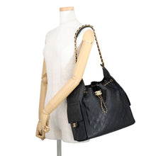 Load image into Gallery viewer, CHANEL CHANEL25 ChainShoulder Bag BlackAS5311-B20304-94305 Caviar Leather Size Medium