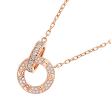 Load image into Gallery viewer, CARTIER Love Pendant Pave SettingB7224528 18K Pink Gold