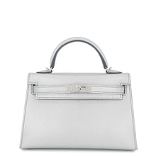 Load image into Gallery viewer, HERMES Mini Kelly 2 Argent Chevre Shamqila