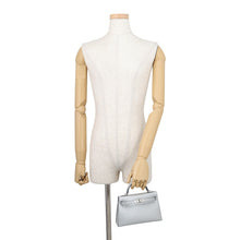 Load image into Gallery viewer, HERMES Mini Kelly 2 Argent Chevre Shamqila
