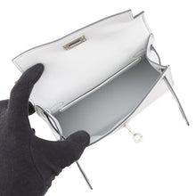 Load image into Gallery viewer, HERMES Mini Kelly 2 Argent Chevre Shamqila