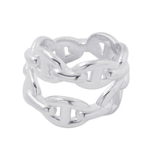 将图像加载到图库查看器中,HERMES Chaine d'Ancre Double Row Ring Size 48/#8 SV925