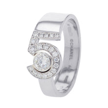 Load image into Gallery viewer, CHANEL Eternal CHANEL No.5 Diamond Ring Size 56/#16J12002 18K White Gold