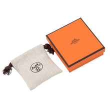 将图像加载到图库查看器中,HERMES Pop Ash Earrings Size Mini Black Metal Lacquer