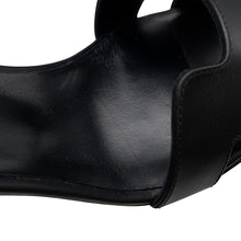Load image into Gallery viewer, HERMES Sandals Joy 70 Black Calf Leather Size 36 1/2