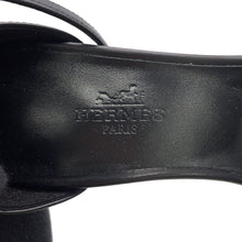 Load image into Gallery viewer, HERMES Sandals Joy 70 Black Calf Leather Size 36 1/2