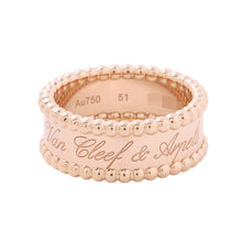 Load image into Gallery viewer, Van Cleef & Arpels Perlée Senior Tulle Ring Size 51/#11VCARN32451/VCARN32400 18K Pink Gold