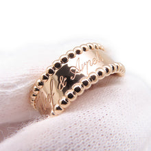 Load image into Gallery viewer, Van Cleef & Arpels Perlée Senior Tulle Ring Size 51/#11VCARN32451/VCARN32400 18K Pink Gold