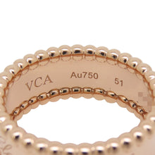 Load image into Gallery viewer, Van Cleef & Arpels Perlée Senior Tulle Ring Size 51/#11VCARN32451/VCARN32400 18K Pink Gold
