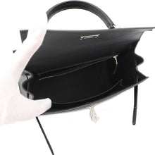 将图像加载到图库查看器中,HERMES Kelly Sellier Black Epsom Size 25
