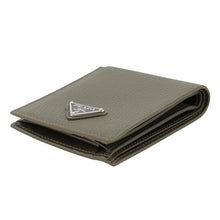 Load image into Gallery viewer, PRADA Bifold Wallet Khaki2MO738 Leather