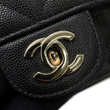 将图像加载到图库查看器中,CHANEL Matelasse ChainShoulder Bag BlackA35200 Caviar Leather Size Mini
