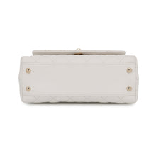 将图像加载到图库查看器中,CHANEL Coco Handle 2WAY Handbag WhiteA92990 Caviar Leather Size XS