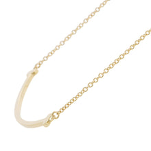 Load image into Gallery viewer, TIFFANY&Co. T Smile Necklace Size Small60011679 18K Yellow Gold