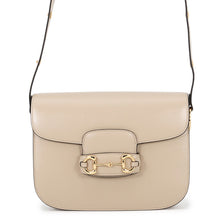 Load image into Gallery viewer, GUCCI Horsebit 1955 Shoulder Bag Greige602204 Leather Size Medium