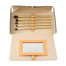 将图像加载到图库查看器中,LOUIS VUITTON Lip & Eye Brush Set Brown/GoldLBC001 Monogram