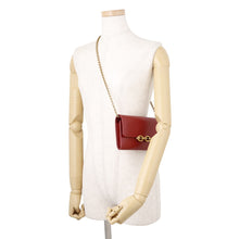 Load image into Gallery viewer, SAINT LAURENT PARIS Le Maillon WOC Wallet-on-Chain Red696608 Leather