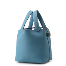 Load image into Gallery viewer, HERMES Picotin Lock New Blue Jean Taurillon Clemence Size PM