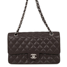 将图像加载到图库查看器中,CHANEL Matelasse W-Flap W-Chain Shoulder Bag BrownA01112 Caviar Leather Size 25