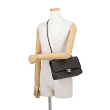 将图像加载到图库查看器中,CHANEL Matelasse W-Flap W-Chain Shoulder Bag BrownA01112 Caviar Leather Size 25