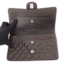 将图像加载到图库查看器中,CHANEL Matelasse W-Flap W-Chain Shoulder Bag BrownA01112 Caviar Leather Size 25