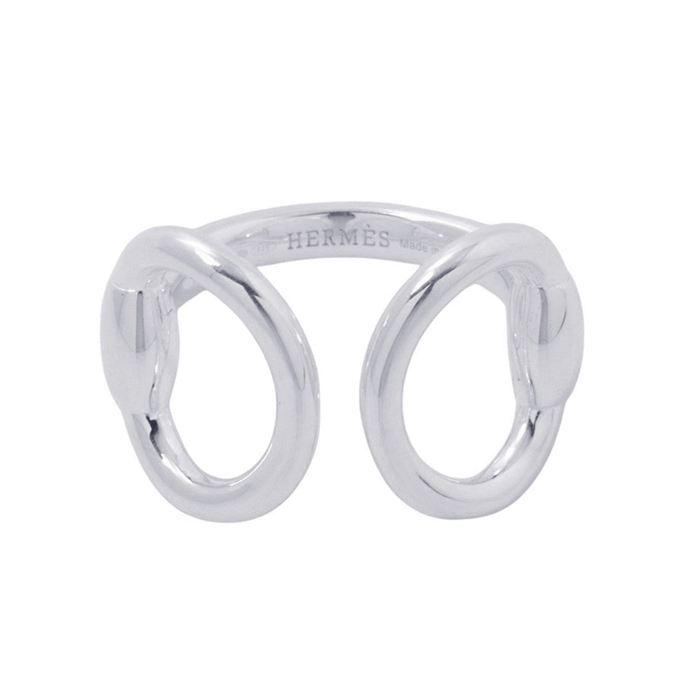 エルメス HERMES ナウシカ リング 54 14号 Ag925 希少 HERMES Nausicaa Ring Size 54/#14 SV925– GALLERY RARE Global Online
