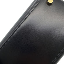 将图像加载到图库查看器中,HERMES Kelly Sellier Black Box Calf Leather Size 25