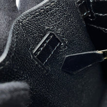 将图像加载到图库查看器中,HERMES Kelly Sellier Black Box Calf Leather Size 25