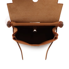 Load image into Gallery viewer, HERMES Herbag zip Fauve Toile H Vache Hunter Leather Size Mini