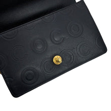 Load image into Gallery viewer, CHANEL COCO Embossed Chain Shoulder Bag Black Calf Leather