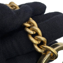将图像加载到图库查看器中,CHANEL COCO Embossed Chain Shoulder Bag Black Calf Leather