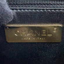 Load image into Gallery viewer, CHANEL COCO Embossed Chain Shoulder Bag Black Calf Leather