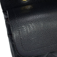 Load image into Gallery viewer, CHANEL Matelasse W Flap ChainShoulder Bag BlackA01112-Y01864-C3906 Caviar Leather Size 25