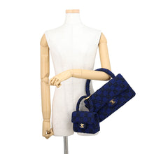 Load image into Gallery viewer, CHANEL Parent-child Bag Navy Tweed