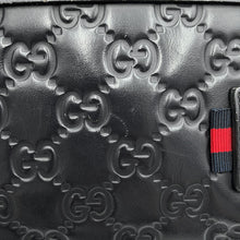 Load image into Gallery viewer, GUCCI Guccissima Crossbody Bag Navy246409 Leather