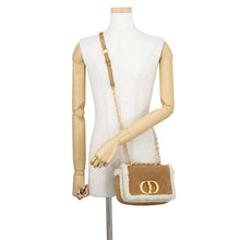 将图像加载到图库查看器中,Dior Karo Shoulder Bag Beige/WhiteM9241UMMN Mouton Shearling