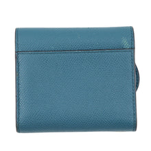 Load image into Gallery viewer, Dior Saddle Lotus Compact Wallet BlueS5652CBAA Grained CalfLeather