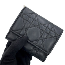 Load image into Gallery viewer, Dior Lady Dior Lotus Wallet BlackS0181ONMJ_M900 Lambskin